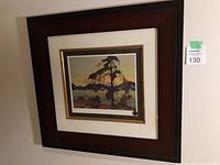 Front view of the framed limited edition print, showing The Jack Pine by Tom Thomson with detailed frame and matte.