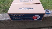 Sony PS-LX300USB box showing model and brand labels on the packaging.