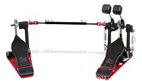 Double pedal assembly on white background