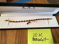 Bracelet and extension section displayed in Kay Jewelers box on foam insert
