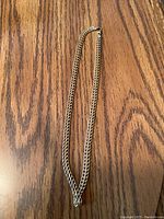 Chain laid flat showing full length and link pattern