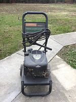 Front view of Craftsman gas pressure washer showing overall condition and design.