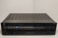 Front view of JVC R-X307V digital synthesizer stereo receiver showing the full front panel with controls, display, and power button.