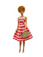 Full doll standing showing outfit, hair and accessories