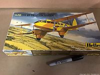 Top view of the original box showing the aircraft artwork and branding