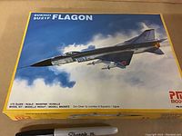 Top of the boxed model kit showing the aircraft artwork and brand name PM Model. Clear view of the model as Sukhoi Su21F Flagon 1/72 scale.