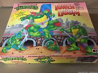 Box cover and base showing TMNT Tower of Doom artwork