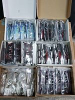 Six boxes of Timex eyewear frames, each box contains 10 individually bagged frames with different styles.