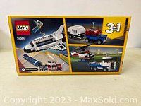 Box front showing space shuttle and alternate models