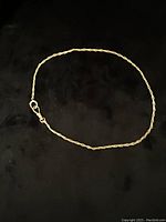 Full chain laid in a circular shape on a black background