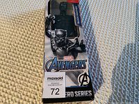 Boxed Marvel Avengers Black Panther Titan Hero Series action figure, visible damage on top of box.