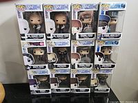 Photo showing all 12 Funko Pop figures boxed and grouped for lot overview.