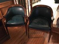 Front view of both chairs