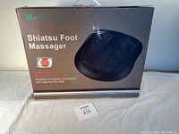 Medcursor Shiatsu Foot Massager box front view with product image and branding.