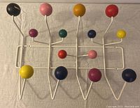 Front-facing view of entire rack laid flat showing all hooks and frame