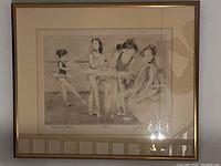 Framed 'Rehearsal Pause' limited edition print showing the full frame and matting.