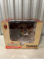 Front view of boxed Dungeons & Dragons Icons of the Realms Tiamat figure in original packaging.