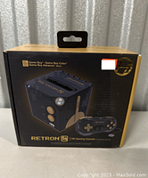 Front view of Retron Sq HD Gaming Console box showing branding and product image