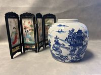 Both items photographed together highlighting their size and design contrast