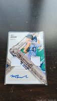 Front view of Matt Brash rookie baseball card showing patches and autograph