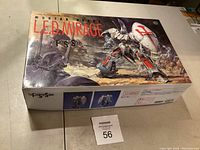 Box top showing the Mortar Headd L.E.D. Mirage artwork and branding from The Five Star Stories.