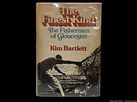 Front view of the book with dust jacket, showing title, author, and fisherman's image.