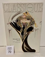 Front of box packaging showing artwork of Midnight Gala Barbie in black jeweled gown from the Classique Collection.