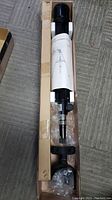 Telescope tube packed in original box with styrofoam protection and manual inside.