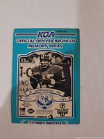 KOA Official Denver Broncos Memory Series football card with player Haven Moses, card front showing player photo and card details.