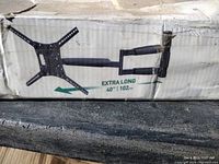 Box showing extra long 40 inch (102 cm) extension for TV wall mount