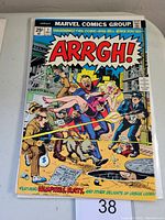 Front cover of ARRGH! #1 Marvel Comics Group comic book showing colorful and dynamic comic illustration with title and price.