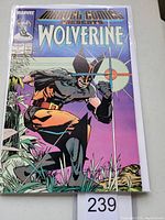 Front cover of Marvel Comics Presents Wolverine #1 comic book, showing Wolverine in costume with a crosshair symbol behind.