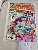 Front cover of Marvel Super Heroes Secret Wars #3 comic book showing colorful superhero artwork and publication details.