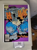Front cover of The Incredible Hulk #345 comic book showing Hulk in purple background with bold orange title text. Manga comic by McFarlane with price $1.50 on cover.