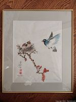 Front view of the framed print 'Springtime' by Robert Meyer, showing the full artwork, matting, and metal frame.