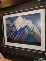 Framed art print showing the whole artwork with signature and numbering. Clear image of the print with matting and frame.