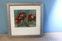 Framed watercolor painting showing full artwork and frame.