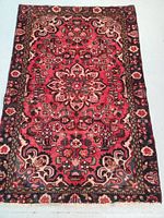 Full front view of rug showing overall design and colors