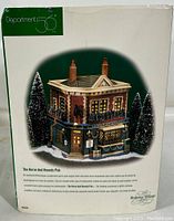 Box front showing image of The Horse And Hounds Pub miniature and product name and brand.