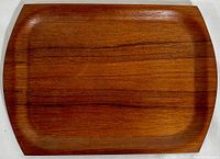 Top-down image showing the full tray surface and wood grain detail.