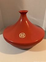 Conical lid front view showing EH logo