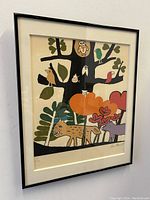 Front view of framed art print showing full artwork and frame