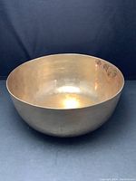 Photo of the side profile of the bowl showing its shape and height.