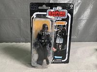 Front view of sealed Darth Vader action figure in original blister pack with Star Wars The Empire Strikes Back 40th Anniversary branding.