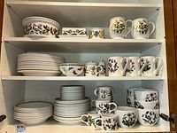 Full set displayed on shelving