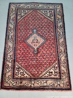 Full front view of the rug laid flat