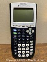 Front view of the Texas Instruments TI BA II Plus calculator showing the keypad and display.