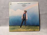 Outer album cover with photo of Taj Mahal outdoors under cloudy sky and track list on top