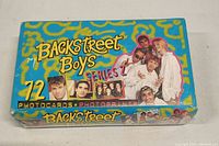 Blue box with Backstreet Boys image and text showing it is a Series 2 set with 72 photocards and photo prints, sealed in shrink wrap.