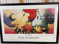 Full front view of framed print titled 'Dog Breath' with artist Tom Everhart name on matte border